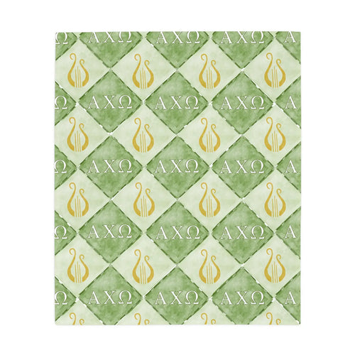 Alpha Chi Flannel Fleece Blanket