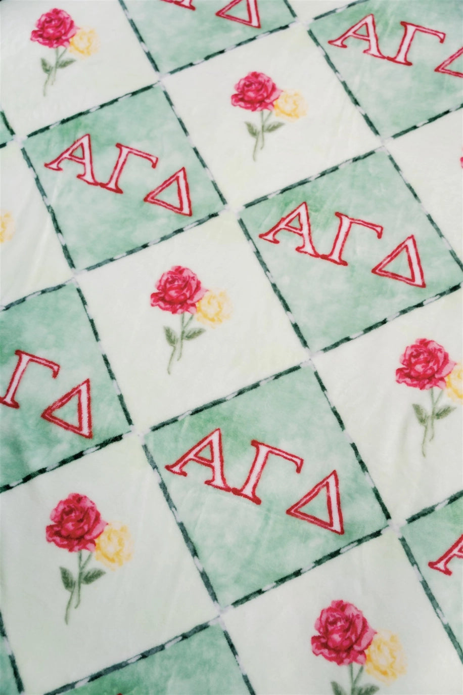 Alpha Gamma Delta Flannel Fleece Blanket