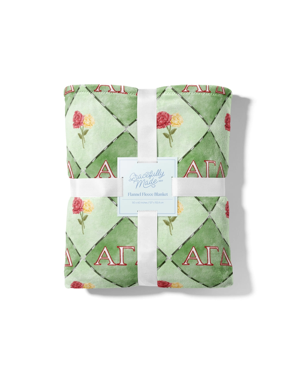 Alpha Gamma Delta Flannel Fleece Blanket