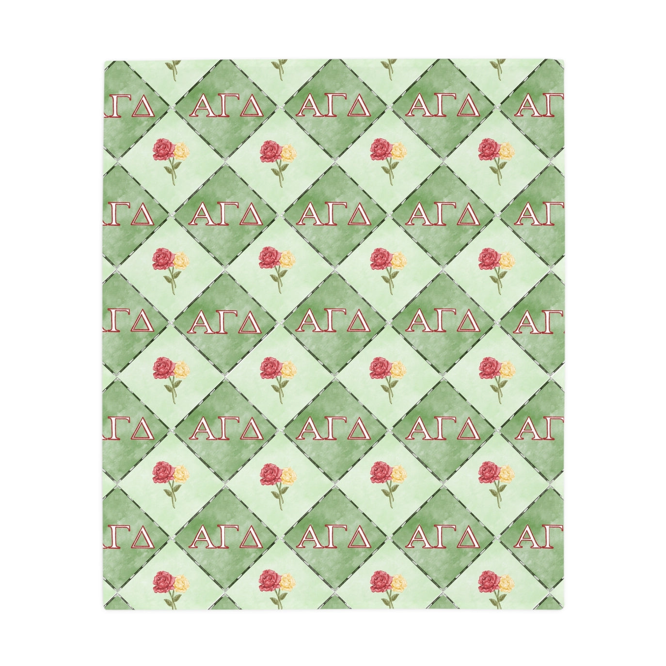 Alpha Gamma Delta Flannel Fleece Blanket