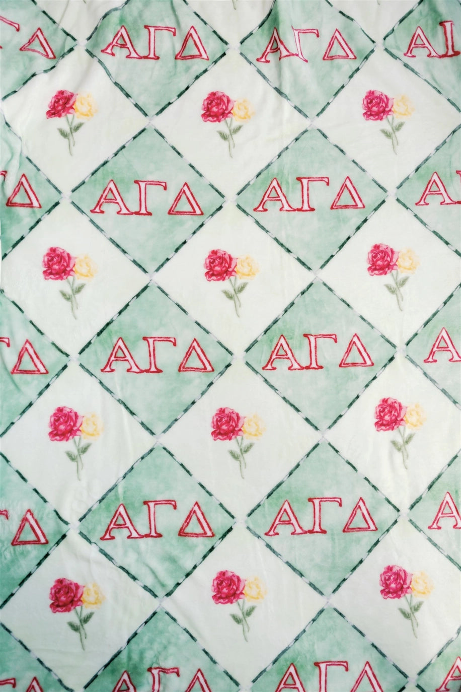 Alpha Gamma Delta Flannel Fleece Blanket