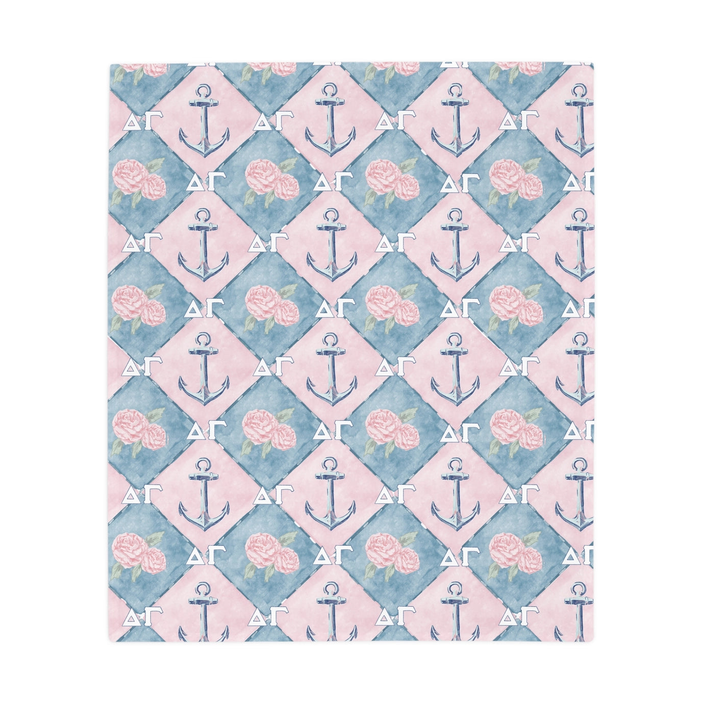 Delta Gamma Flannel Fleece Blanket