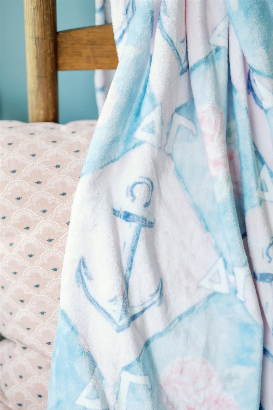 Delta Gamma Flannel Fleece Blanket