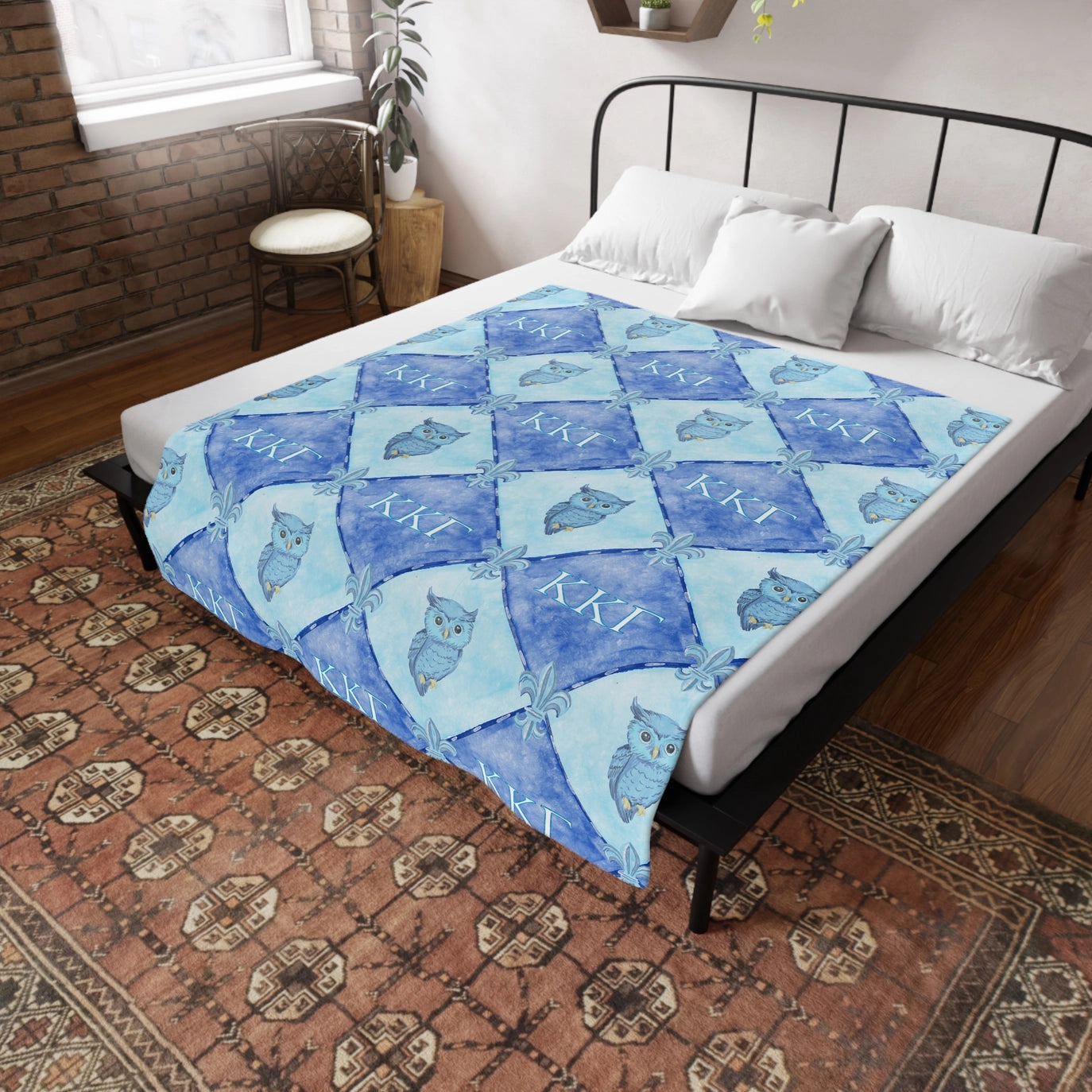 Kappa Kappa Gamma Flannel Fleece Blanket