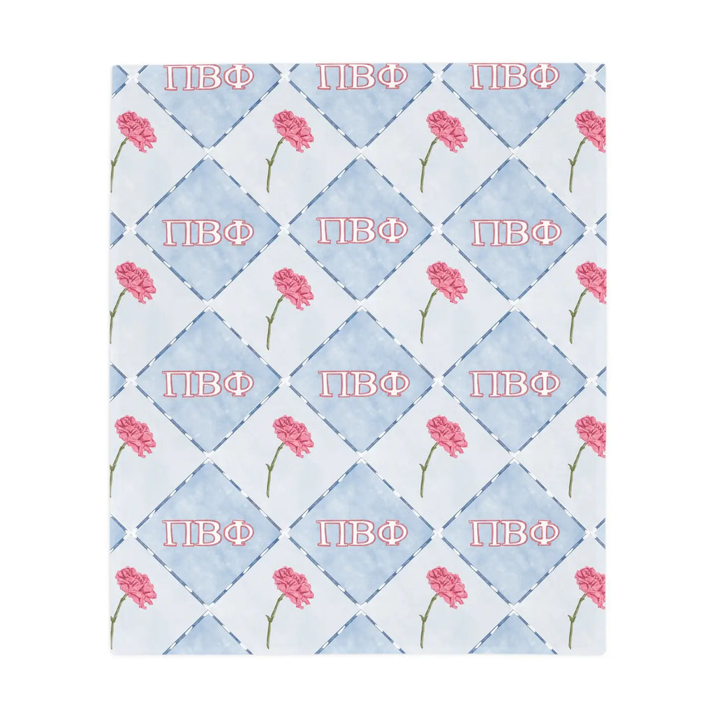 Pi Beta Phi Flannel Fleece Blanket